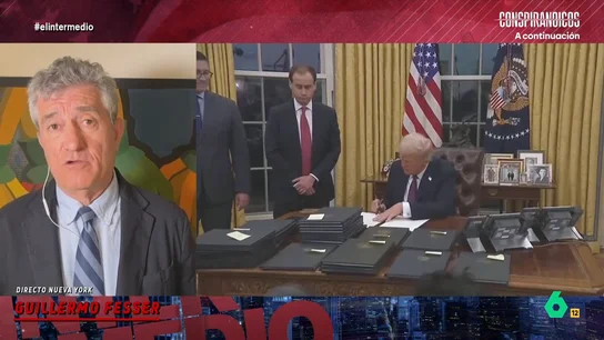 Guillermo Fesser: "Donald Trump sueña con ser dictador como Putin, de hecho, le está copiando los pasos" El corresponsal cuenta que es ilegal que un presidente imponga aranceles, un privilegio que corresponde al Congreso, pero Trump se lo ha saltado.