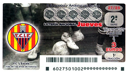 Décimo de la Lotería Nacional del jueves 3 de abril de 2025. Décimo de la Lotería Nacional del jueves 3 de abril de 2025.