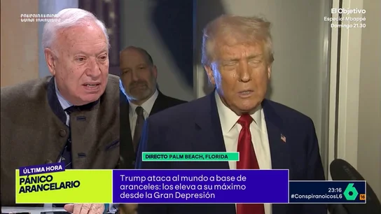 Margallo, sobre las declaraciones de Trump tras aprobar los aranceles: "Creo que está permanentemente excitado" Margallo, sobre las declaraciones de Trump tras aprobar los aranceles: "Creo que está permanentemente excitado"