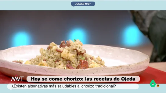 La receta de 'coliarroz' con chorizo de Pablo Ojeda para cocinar con coliflor El nutricionista Pablo Ojeda te enseña diferentes ideas para cocinar con coliflor con esta receta de 'coliarroz', un falso arroz hecho con coliflor perfecto para platos saludables.