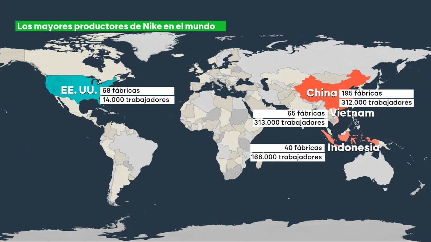 Trump y su idea de que todas las empresas fabriquen en EEUU: un deseo que se desmonta con el modelo de Nike, Apple o Ford Trump y su idea de que todas las empresas fabriquen en EEUU: un deseo que se desmonta con el modelo de Nike, Apple o Ford