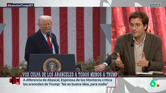 Alan Barroso reacciona al apoyo de Vox a Trump y advierte que hay que "evitar" que estén en el poder "por seguridad nacional" Alan Barroso reacciona al apoyo de Vox a Trump y advierte que hay que "evitar" que estén en el poder "por seguridad nacional"