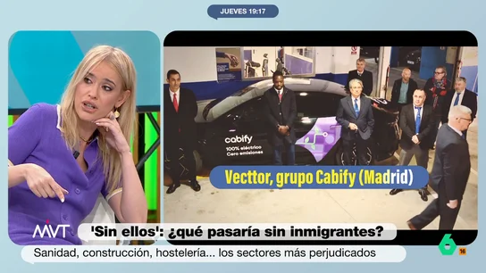 El alegato de Afra Blanco por los trabajadores migrantes: "Pagan nuestras pensiones, incluso la del facha" "Son las personas que cuidan a nuestros hijos, a nuestros mayores, nos ponen la birra, recogen la fruta que no queremos recoger", recuerda Afra Blanco en este vídeo sobre los trabajadores migrantes, protagonistas de la campaña 'Sin ellos'.