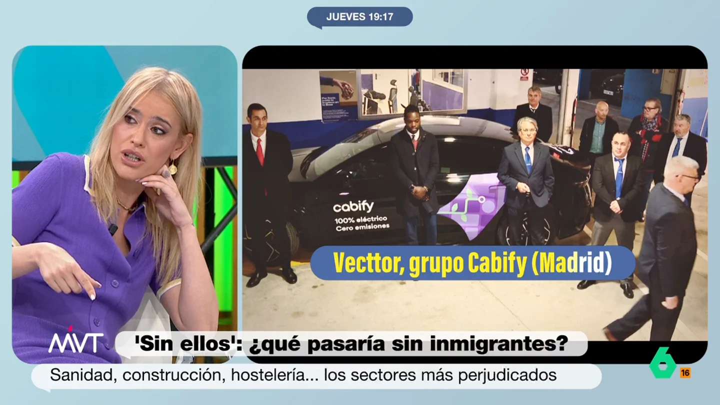 El alegato de Afra Blanco por los trabajadores migrantes: "Pagan nuestras pensiones, incluso la del facha" "Son las personas que cuidan a nuestros hijos, a nuestros mayores, nos ponen la birra, recogen la fruta que no queremos recoger", recuerda Afra Blanco en este vídeo sobre los trabajadores migrantes, protagonistas de la campaña 'Sin ellos'.