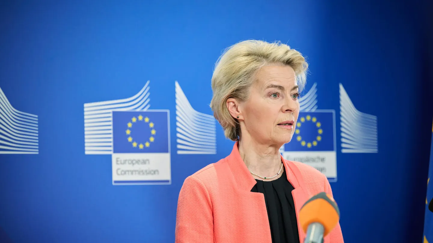 Fotografía cedida por EBS de la presidenta de la Comisión Europea, Ursula von der Leyen Fotografía cedida por EBS de la presidenta de la Comisión Europea, Ursula von der Leyen