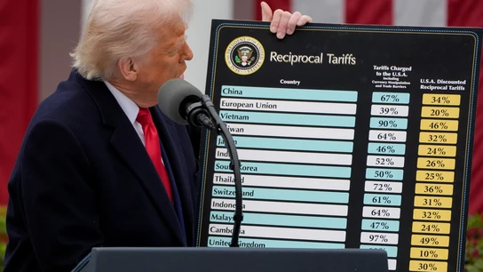 El presidente de EEUU, Donald Trump, anuncia nuevos aranceles El presidente de EEUU, Donald Trump, anuncia nuevos aranceles