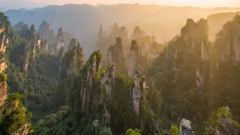 Parque Forestal Nacional de Zhangjiajie, Hunan, China Parque Forestal Nacional de Zhangjiajie, Hunan, China
