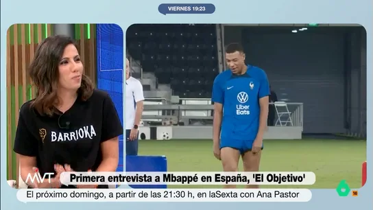 Ana Pastor desvela qué le ha parecido Mbappé tras entrevistarle: "Me parece uno de los tipos más listos que he entrevistado" Ana Pastor desvela qué le ha parecido Mbappé tras entrevistarle: "Me parece uno de los tipos más listos que he entrevistado"