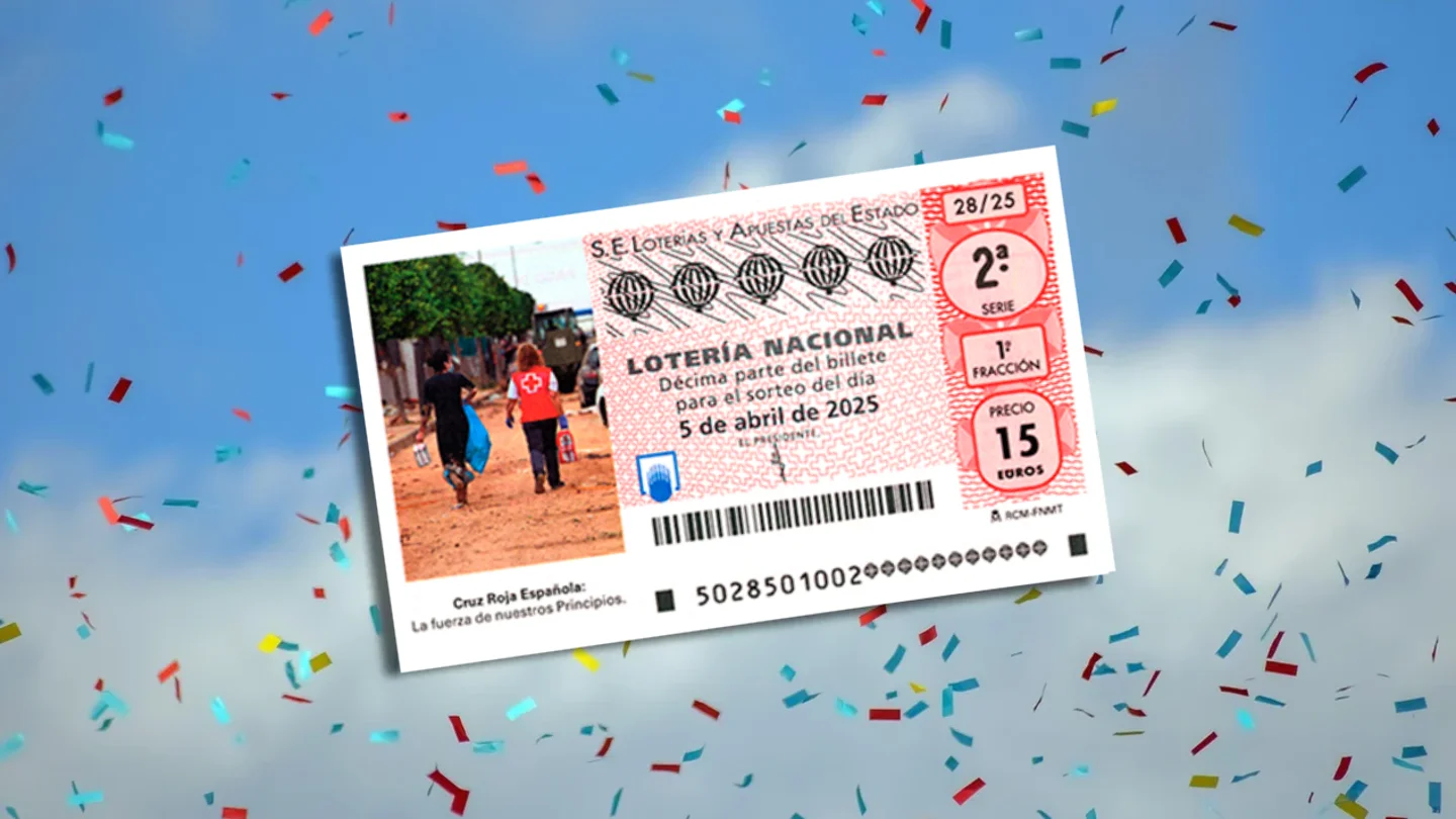 Resultados del Sorteo Extraordinario de la Cruz Roja de la Lotería Nacional del sábado 4 de abril de 2025. Décimo del Sorteo Extraordinario de la Cruz Roja de la Lotería Nacional del sábado 4 de abril de 2025.