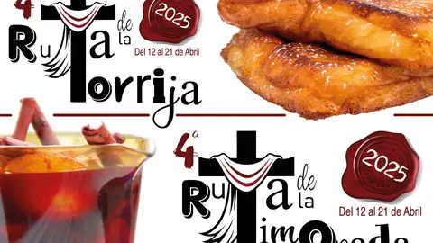 Cartel de la Ruta de la Torrija y de la Ruta de la Limonada en Aranda de Duero 2025 Cartel de la Ruta de la Torrija y de la Ruta de la Limonada en Aranda de Duero 2025