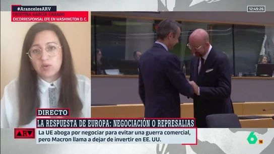 Cristina García analiza las posibilidades de la UE ante los aranceles de Trump: "Podemos jugar a su juego o dejarlo solo" Cristina García analiza las posibilidades de la UE ante los aranceles de Trump: "Podemos jugar a su juego o dejarlo solo"