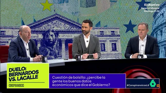 Bernardos, a Daniel Lacalle: "La economía española crece cuatro veces más que la europea, pero vive por encima de las posibilidades" Bernardos, a Daniel Lacalle: "La economía española crece cuatro veces más que la europea, pero vive por encima de las posibilidades"
