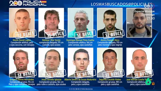 Fugitivos más buscados en España Fugitivos más buscados en España