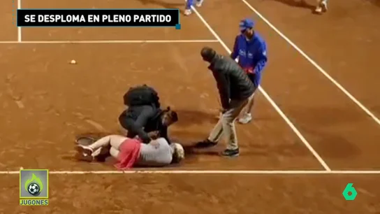 Imágenes impactantes: Una tensita se desploma y abandona la pista en silla de ruedas Imágenes impactantes: Una tensita se desploma y abandona la pista en silla de ruedas