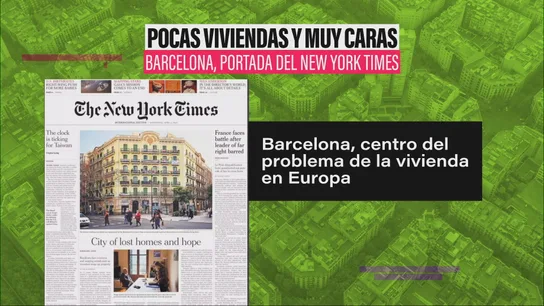 Portada del 'New York Times': Barcelona, el centro del problema de la vivienda en Europa Portada del 'New York Times': Barcelona, el centro del problema de la vivienda en Europa