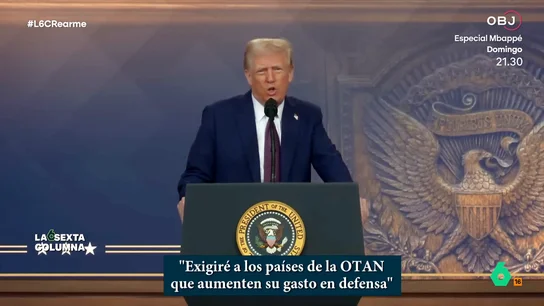 La presión de Trump a la Unión Europea para aumentar el gasto en defensa: ¿Negocio seguro o un plan con lagunas? Trump presiona a Europa para incrementar el gasto en defensa, una estrategia para salir beneficiado como el primer fabricante de armas del mundo, pero que, como apuntan los expertos, ha generado una respuesta inesperada.