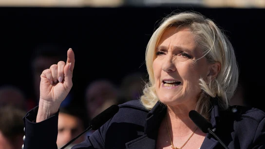 Marine Le Pen, este domingo. Marine Le Pen, este domingo.