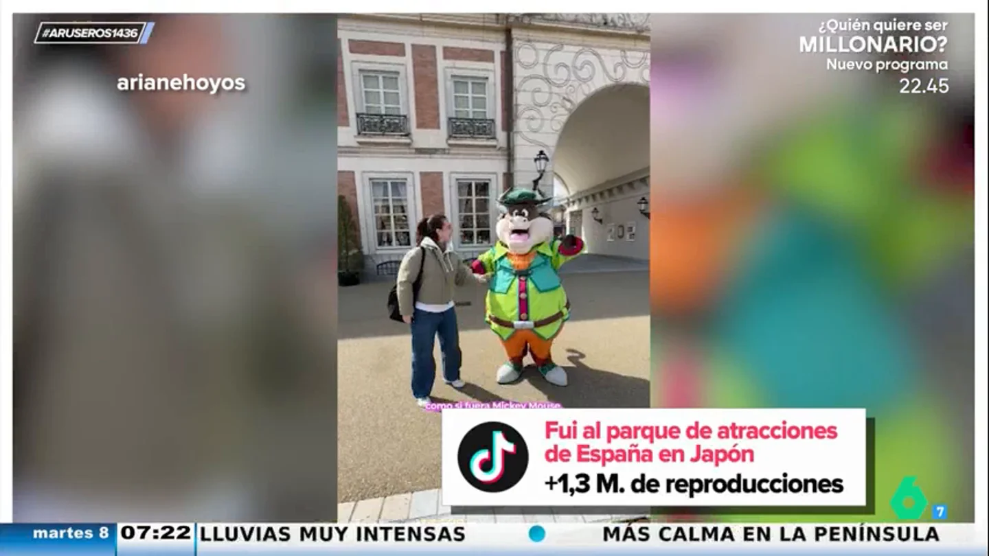 Una española visita el parque de atracciones de Japón dedicado a nuestro país: "Hay peluches de don Quijote, Sancho Panza y Dulcinea" Una española visita el parque de atracciones de Japón dedicado a nuestro país: "Hay peluches de don Quijote, Sancho Panza y Dulcinea"