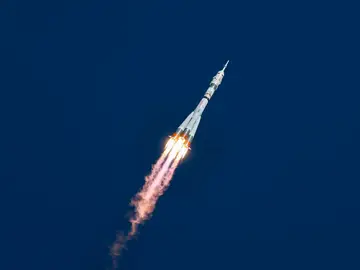 Lanzamiento la nave rusa tripulada Soyuz MS-27 Lanzamiento la nave rusa tripulada Soyuz MS-27
