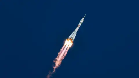 Lanzamiento la nave rusa tripulada Soyuz MS-27 Lanzamiento la nave rusa tripulada Soyuz MS-27