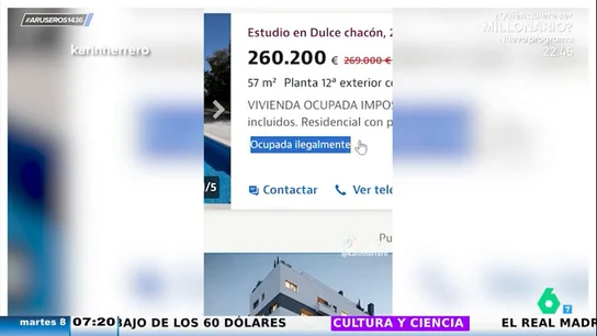 El surrealista anuncio de un piso okupado en una urbanización de lujo en Madrid: "Portero físico y vigilancia 24 horas" El surrealista anuncio de un piso okupado en una urbanización de lujo en Madrid: "Portero físico y vigilancia 24 horas"