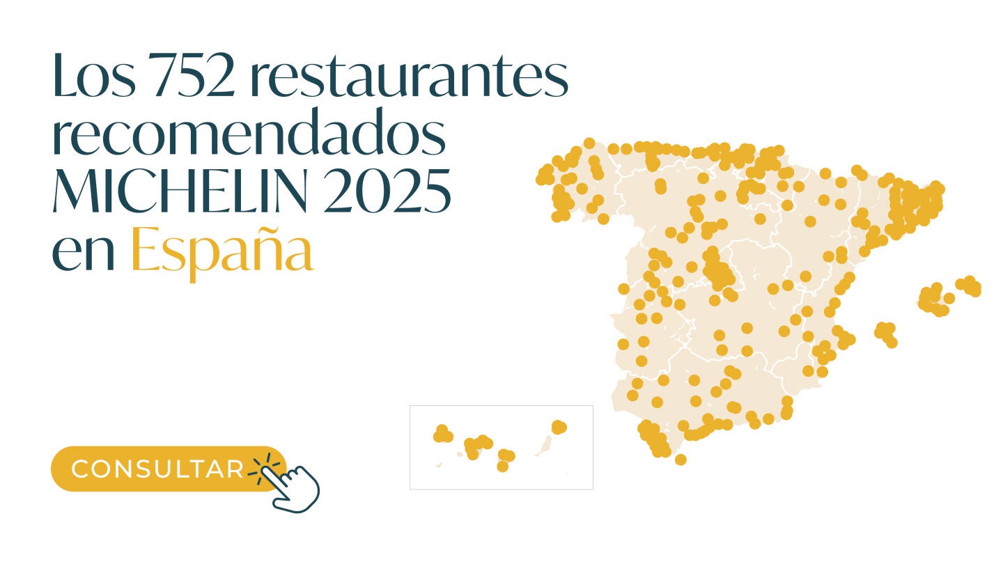 Mapa restaurantes recomendados Michelin 2025
