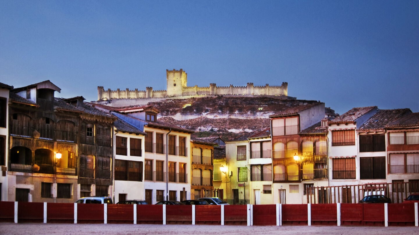 Plaza del Coso, en Pe&ntilde;afiel