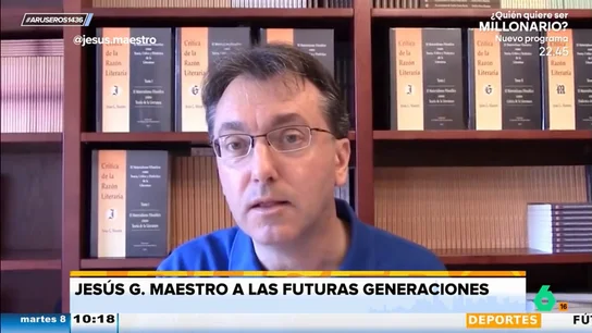 Jesús G. Maestro, a las futuras generaciones: "Pagaréis caro la soberbia que tenéis" Jesús G. Maestro, a las futuras generaciones: "Pagaréis caro la soberbia que tenéis"
