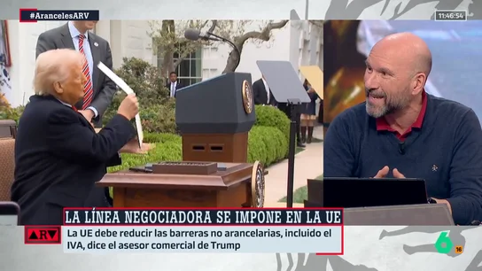 Óscar Vara explica por qué a Trump "no le impresiona" la propuesta de la UE: "Él quiere más" Óscar Vara explica por qué a Trump "no le impresiona" la propuesta de la UE: "Él quiere más"