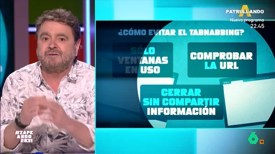 Paco Jiménez explica qué es el 'tabnabbing', la estafa que se aprovecha de que tengamos muchas pestañas abiertas Paco Jiménez explica qué es la estafa del 'tabnabbing', donde los delincuentes aprovechan que tenemos muchas pestañas abiertas en nuestro navegador para clonar una de las webs y robarnos los datos y contraseñas.