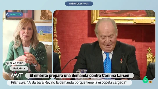 Pilar Eyre: "Si Corinna le dice 'ven' al rey emérito, él lo dejaría todo. Su corazón es de ella" Pilar Eyre: "Si Corinna le dice 'ven' al rey emérito, él lo dejaría todo. Su corazón es de ella"