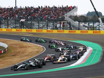 Salida del GP de Jap&oacute;n de F&oacute;rmula 1