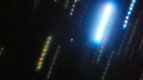 Asteroide 2024 YR4 capturada con el telescopio Gemini Sur Asteroide 2024 YR4 capturada con el telescopio Gemini Sur