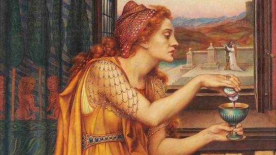 'La poción de amor', de la pintora Evelyn de Morga (1903) 'La poción de amor', de la pintora Evelyn de Morga (1903)