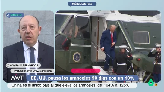 El veredicto de Gonzalo Bernardos sobre Trump: "Es un niño de 4 años jugando con la bomba atómica de la economía" El veredicto de Gonzalo Bernardos sobre Trump: "Es un niño de 4 años jugando con la bomba atómica de la economía"