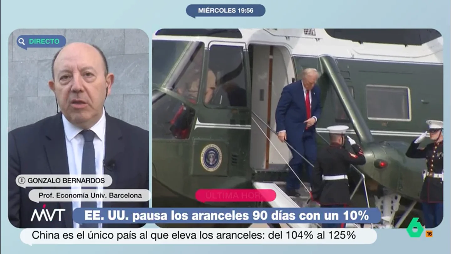 El veredicto de Gonzalo Bernardos sobre Trump: "Es un niño de 4 años jugando con la bomba atómica de la economía" El veredicto de Gonzalo Bernardos sobre Trump: "Es un niño de 4 años jugando con la bomba atómica de la economía"
