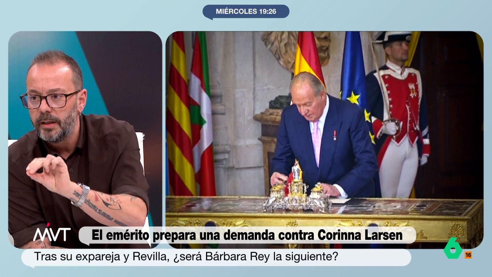 Antonio Maestre hace una contundente reflexi&oacute;n en este v&iacute;deo sobre la demanda que prepara el rey Juan Carlos contra Corinna Larsen y recuerda que el monarca "cometi&oacute; cinco delitos por cinco a&ntilde;os que se le investig&oacute;".