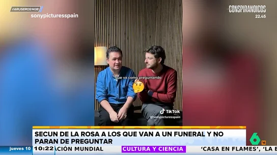 Secun de la rosa, a las personas que no paran de preguntar en los funerales: "¡Cállate!" Secun de la rosa, a las personas que no paran de preguntar en los funerales: "¡Cállate!"