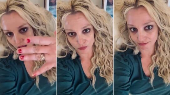 Britney Spears en un v&iacute;deo publicando en su perfil de Instagram