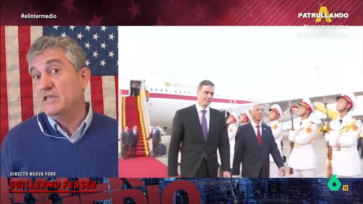 Guillermo Fesser, sobre la 'amenaza' de EEUU a Sánchez por su viaje a China: "Es la respuesta de un matón" Guillermo Fesser, sobre la 'amenaza' de EEUU a Sánchez por su viaje a China: "Es la respuesta de un matón"
