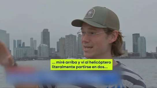 Uno de los testigos del accidente del helicóptero en Nueva York: "Ví cómo se partía en dos con los motores saliendo despedidos" Uno de los testigos del accidente del helicóptero en Nueva York: "Ví cómo se partía en dos con los motores saliendo despedidos"