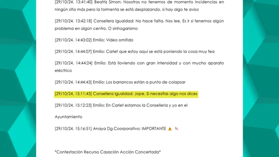 "Jope. Si necesitas algo nos dices": así respondió el Govern a que los barrancos estaban "a punto de colapsar" por la DANA "Jope. Si necesitas algo nos dices": así respondió el Govern a que los barrancos estaban "a punto de colapsar" por la DANA