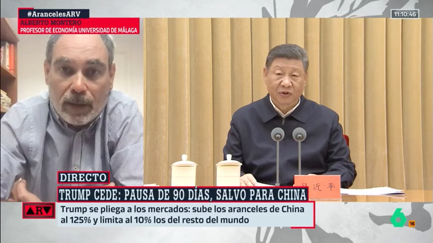 Alberto Montero, sobre los aranceles de Trump: "Esto va de un disputa por la hegemonía del mundo entre EEUU y China" Alberto Montero, sobre los aranceles de Trump: "Esto va de un disputa por la hegemonía del mundo entre EEUU y China"