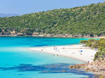 Playa de Tuerredda, en Cerdeña Playa de Tuerredda, en Cerdeña