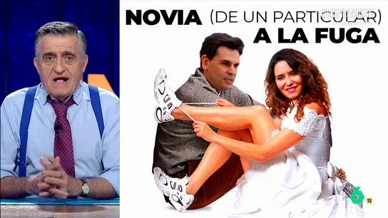 Wyoming, sobre el 'casual' viaje de Ayuso: "Cada vez que su novio tiene cita en el juzgado, ella la tiene en el duty free" Mientras Alberto González Amador declaraba en el juzgado, Ayuso estaba de viaje en Ecuador: "No ha ido a esconderse, sino a comprar ceviche para su novio, que le encanta llevárselo crudo", afirma Wyoming en este vídeo.
