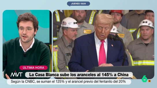 Alan Barroso: "Donald Trump cumple a la perfección la lista del matón: errático, cobarde y chulo" Alan Barroso reflexiona en este vídeo sobre el nuevo giro en la política de aranceles de Donald Trump y se sorprende porque no tenga consecuencias en su electorado porque "están reventando tu capacidad de ahorro".