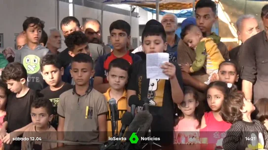 Un niño gazatí pide vivir como "los demás niños" Un niño gazatí pide vivir como "los demás niños"