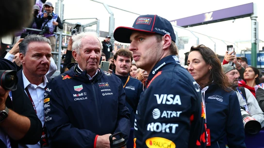 Raymond Vermeulen, Helmut Marko y Max Verstappen Raymond Vermeulen, Helmut Marko y Max Verstappen