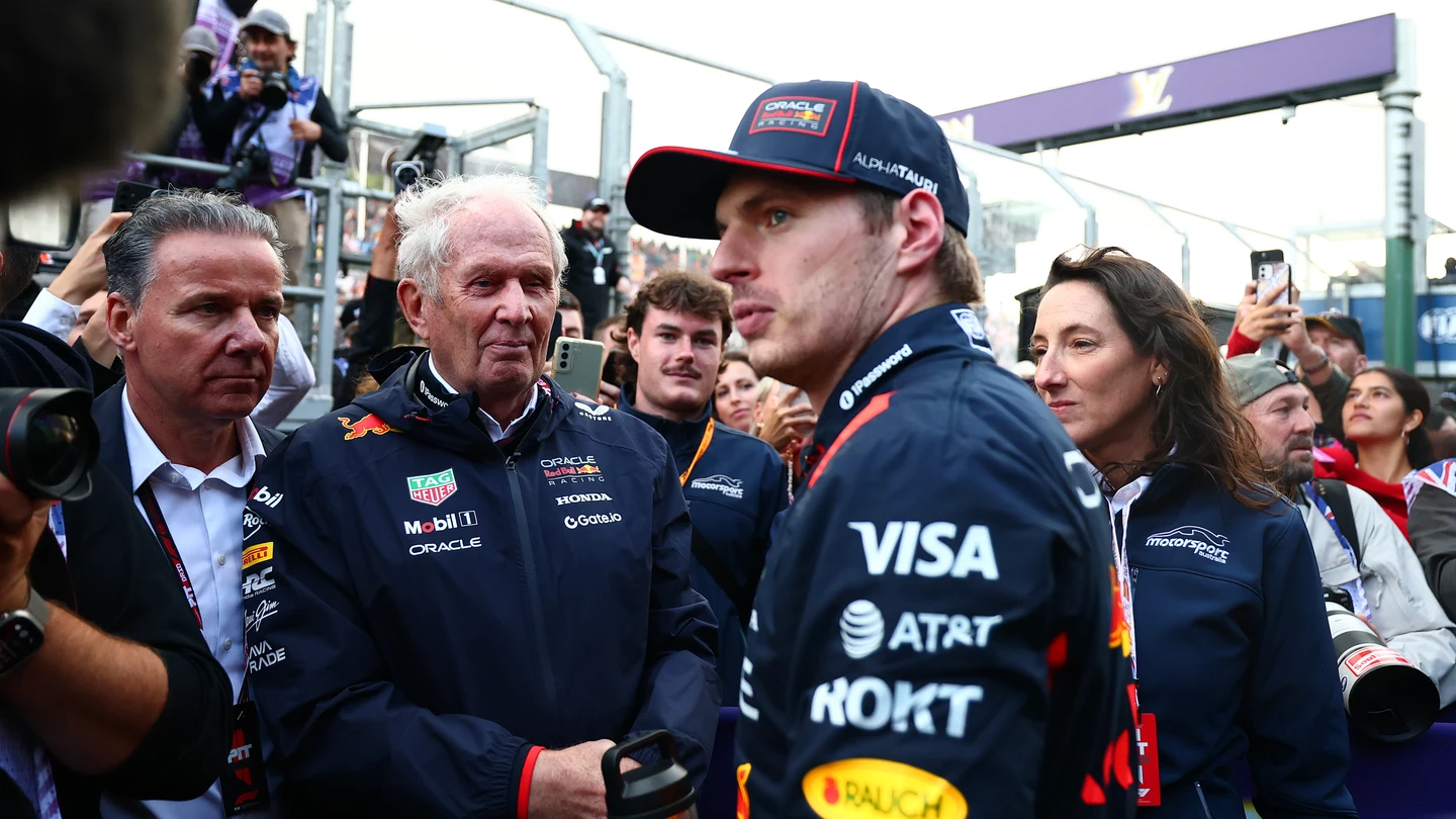 Raymond Vermeulen, Helmut Marko y Max Verstappen Raymond Vermeulen, Helmut Marko y Max Verstappen