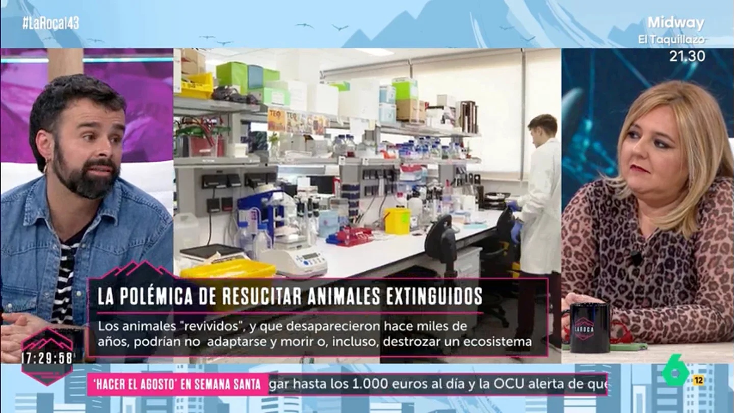 LA ROCA: El 'dardo' de Gonzalo Miró a Pilar Vidal: "Si solo clonan a las especies más útiles para el ecosistema, tenemos un futuro complicado" LA ROCA: El 'dardo' de Gonzalo Miró a Pilar Vidal: "Si solo clonan a las especies más útiles para el ecosistema, tenemos un futuro complicado"